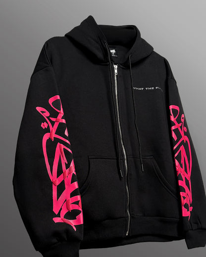 WildFlex Concrete Dreams Black Zip Hoodie