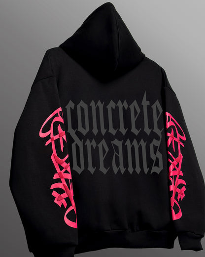 WildFlex Concrete Dreams Black Zip Hoodie