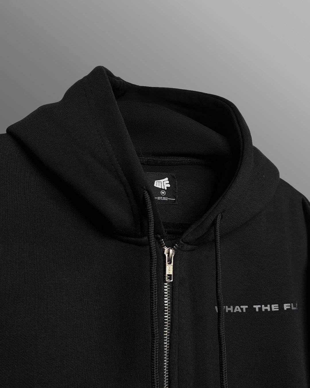 WildFlex Concrete Dreams Black Zip Hoodie