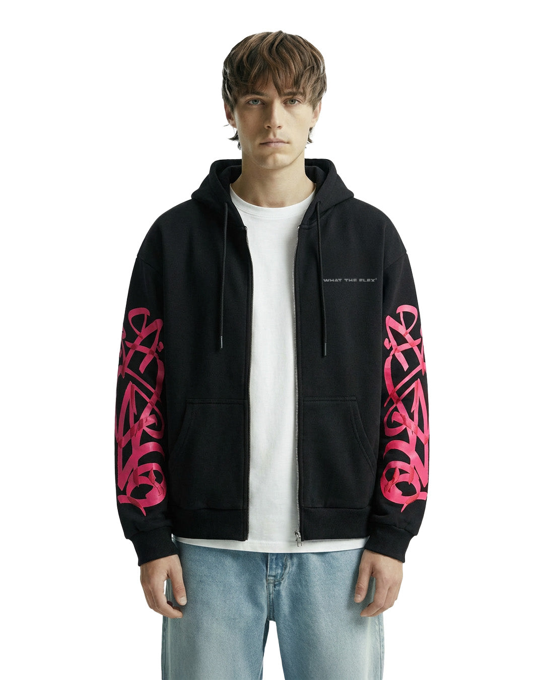 WildFlex Concrete Dreams Black Zip Hoodie