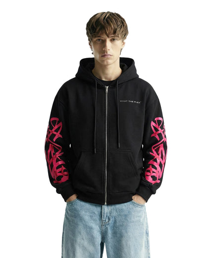 WildFlex Concrete Dreams Black Zip Hoodie