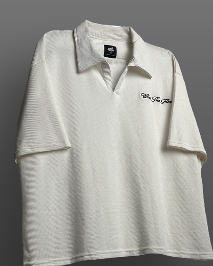 WildFlex Off White Luxury Cotton Polo