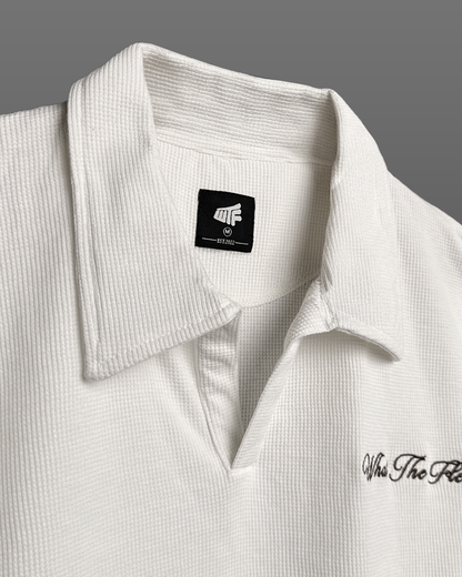WildFlex Off White Luxury Cotton Polo