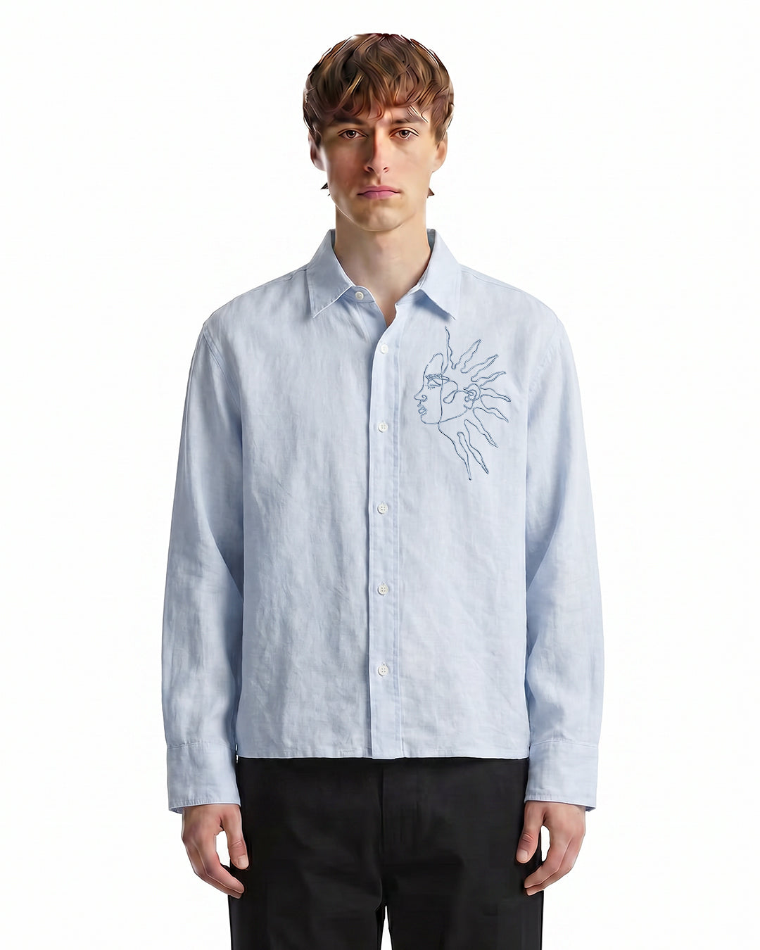 WildFlex Premium Day And Night Linen Striped Shirt for Men