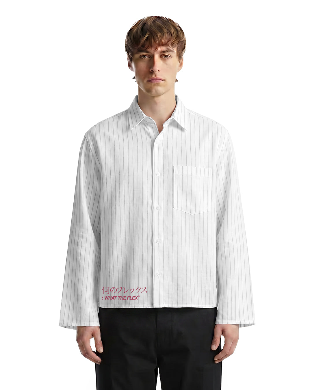 WildFlex Premium Linen Striped Button-Down Shirt for Men