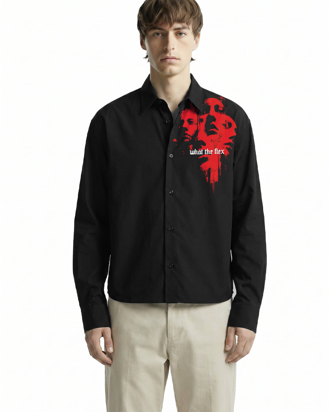 WildFlex Premium Unknown Full Sleeve Button-Up Cotton Shirt for Men