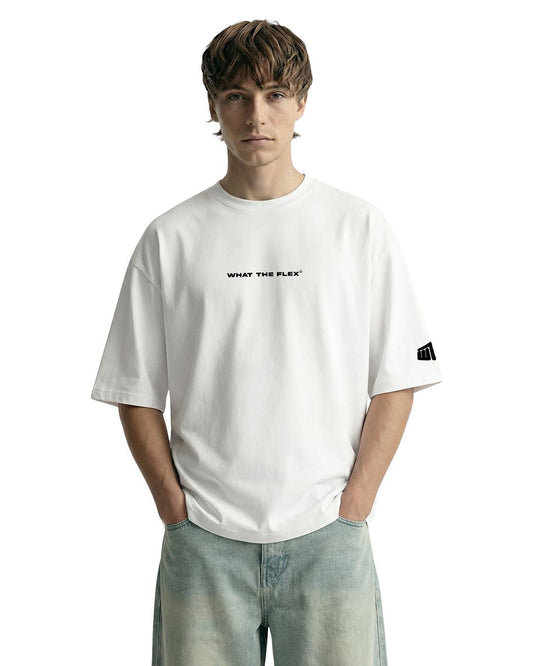 WildFlex Premium Blink Heavyweight White Cotton T-Shirt for Men