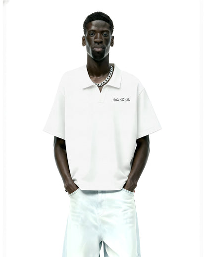 WildFlex Off White Luxury Cotton Polo
