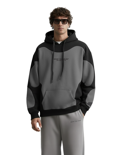 WildFlex Shadow Grey Urban Oversized Hoodie
